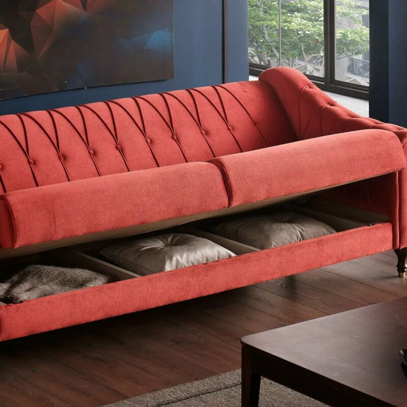 3er Sofa mit Stauraum